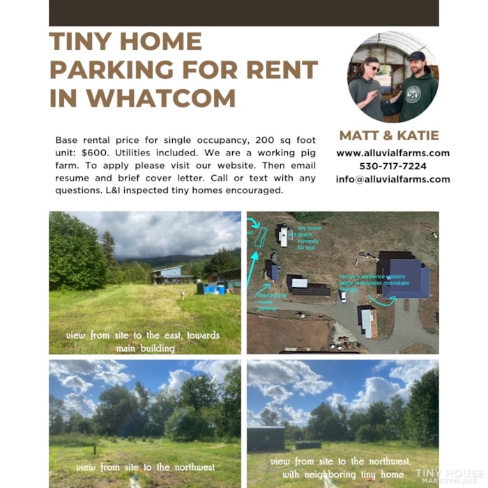 Tiny house parking for rent in NW Washington state