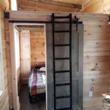 "Real Logs" Tiny House on New DOT Approved Tandem Trailer 8' x 32', Dual Lofts - Image 4 Thumbnail