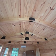 12 x 20' Insulated Tiny Log Cabin | Wired + HVAC + Cabinets + Flooring + More! - Image 5 Thumbnail