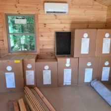 12 x 20' Insulated Tiny Log Cabin | Wired + HVAC + Cabinets + Flooring + More! - Image 6 Thumbnail
