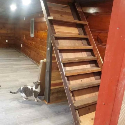 12x32 portable building tiny house finished with full loft - not with land - Image 2 Thumbnail