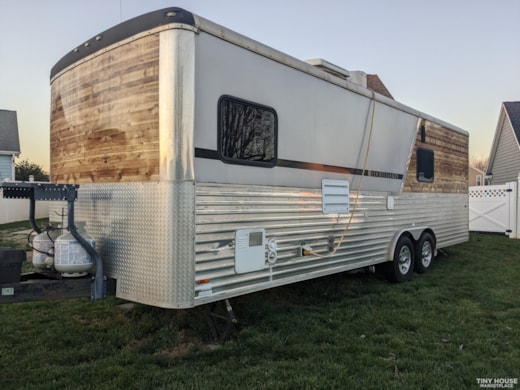 1BR 1BA Tiny Home on Wheels - Converted Toy Hauler trailer with kitchen