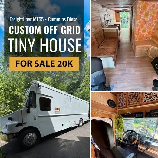2003 Freightliner Diesel Tiny Home Motorhome | Cummins | Allison | Off-Grid - Image 1 Thumbnail