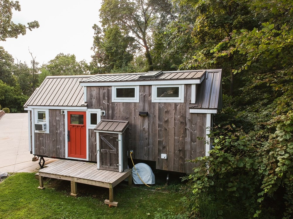 288 sq ft Tiny House for sale - FEATURED ON TINY HOUSE NATION --- Open Floor plan - Custom Wood Japanese Soaking Tub - Built In Dog Kennel - Image 1 Thumbnail