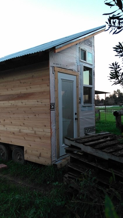 Partially completed tiny home