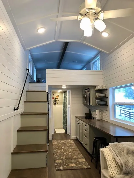 Tiny house gets extra girth for spacious apartment-like interior