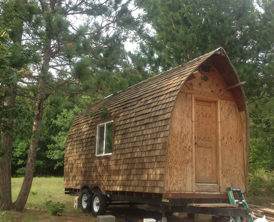 Beautiful Custom Built Cedar Shingled Tiny House on Wheels 8x20  - Image 1 Thumbnail