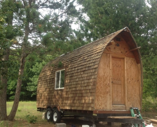 Beautiful Custom Built Cedar Shingled Tiny House on Wheels 8x20 