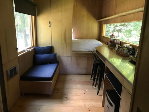 Custom-built Tiny house in NH with minimalist interior design