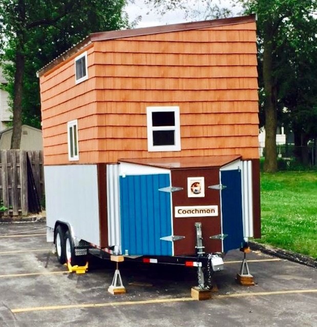 Finished Cedar/Birch Tiny house on HD 16ft trailer  - Image 1 Thumbnail