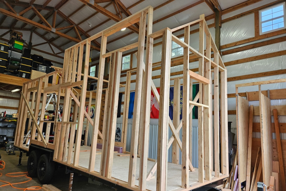 24' Tiny House on Wheels- under construction- includes design plans and support - Image 1 Thumbnail