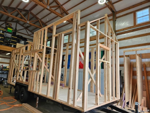 24' Tiny House on Wheels- under construction- includes design plans and support