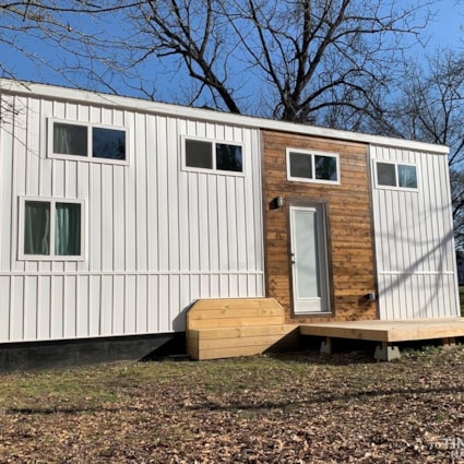 30ft Dual Loft Tiny House On Wheels - NOAH Stairs Porch Skirting - Image 2 Thumbnail