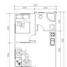 320 sqf 1 bedroom Tiny Home Foldable by HRH Consultants @$16,900 - Image 3 Thumbnail