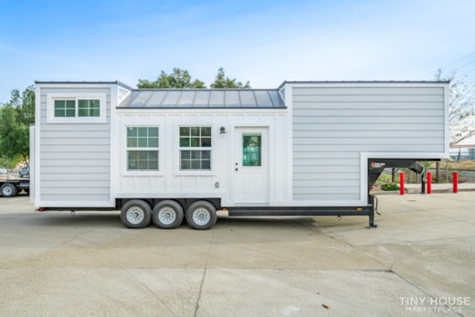 8' x 28' + 7' Gooseneck Tiny Home On Wheels - Available For Immediate Delivery