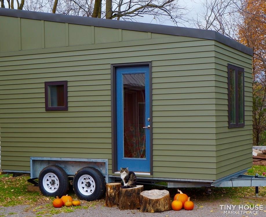 8x16 Tiny House on Professionally-built Galvanized trailer - Image 1 Thumbnail