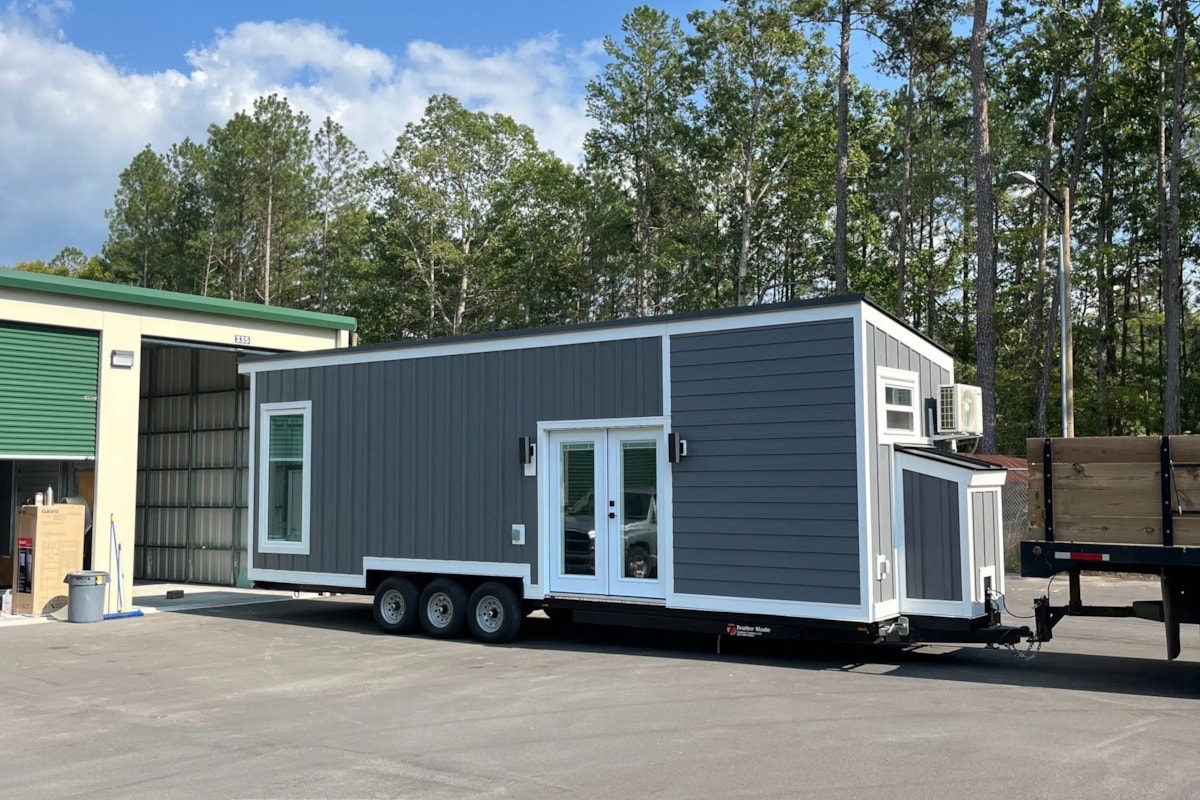Beautifully Modern, Main Level Bedroom! 8ft Wide x 32ft Long Tiny Home For Sale! - Image 1 Thumbnail