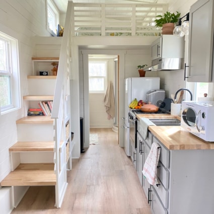 Bright and Airy 28x8 Tiny Home-Acony Bell Tiny Home Community - Image 2 Thumbnail