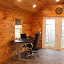 Charming 12x24 Office Building with Rustic Interior - Image 4 Thumbnail