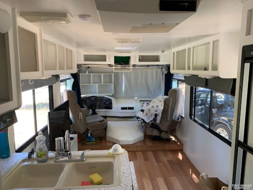 Clean, modern, renovated RV with loads of natural light.