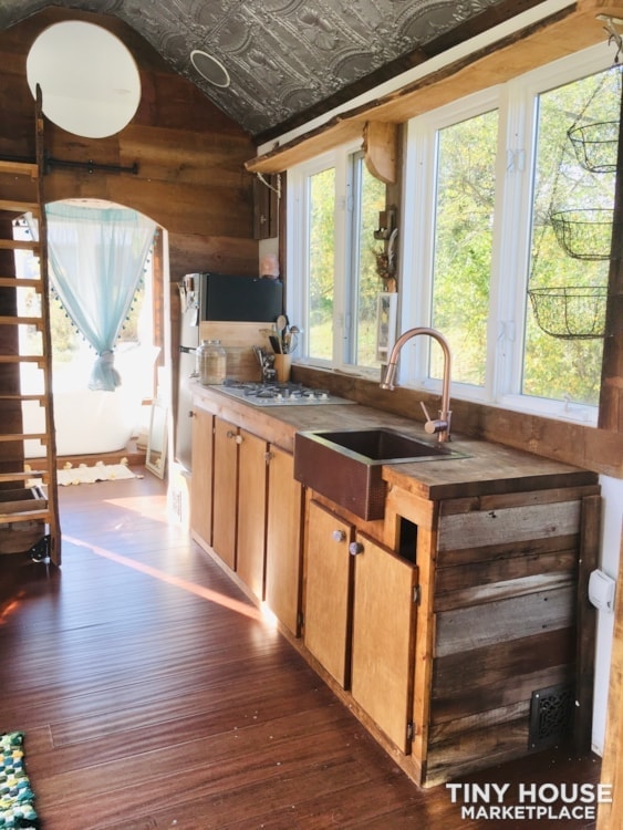 Contemporary Rustic Tiny House on Wheels built out of Recycled Materials. - Image 1 Thumbnail
