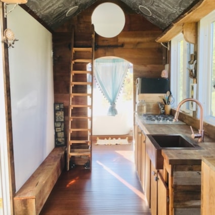 Contemporary Rustic Tiny House on Wheels built out of Recycled Materials. - Image 2 Thumbnail