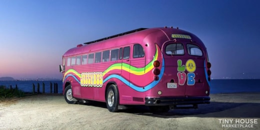 Converted Skoolie with Solar Power - Ready for your Tiny Home Dreams - Crown Bus