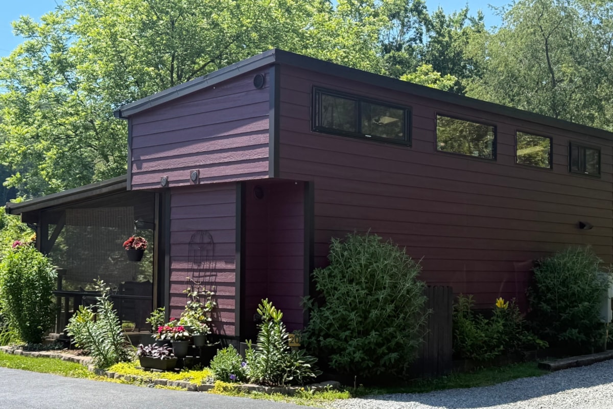 CREEKFRONT TINY HOME FOR SALE — ACONY BELL TINY HOME COMMUNITY  - Image 1 Thumbnail