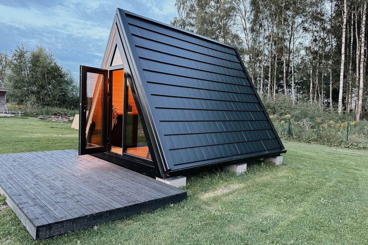 Elegant A-Frame house, transportable by Small Stays - Image 1 Thumbnail