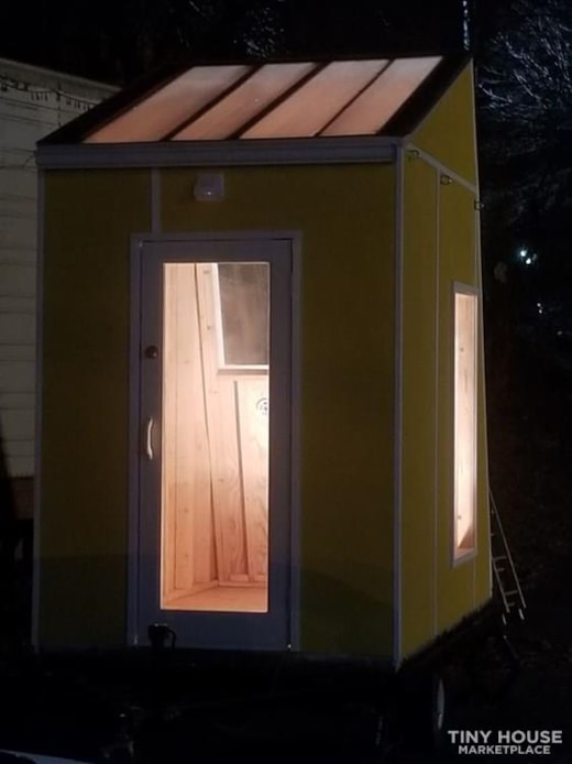 INTENTIONAL Tiny House - EMF Resistant Micro Office with Full Roof Skylight