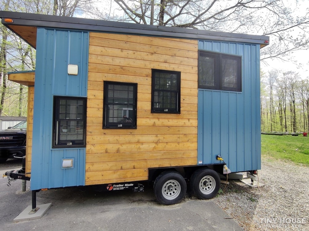 NOAH Certified 8x16 retro industrial farm style Tiny Home - Sold - Image 1 Thumbnail