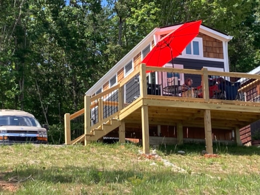 NOAH Certified, Tiny Home Near Cherokee Lake-Deck, Views in an Adult Tiny Commun