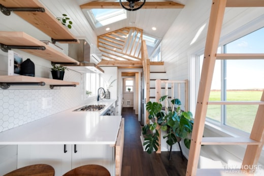 Non-toxic NO VOC Tiny House Modern Farmhouse style 2 loft + shower + soaking tub