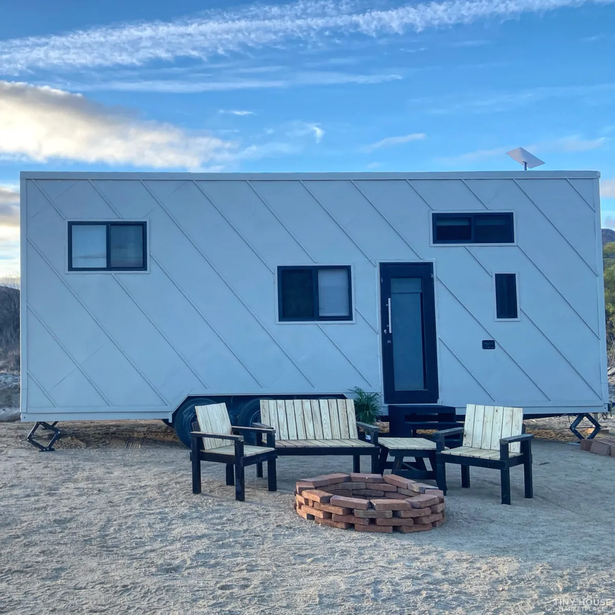 Image showcasing Tiny House for Sale - OFF Grid Tiny House