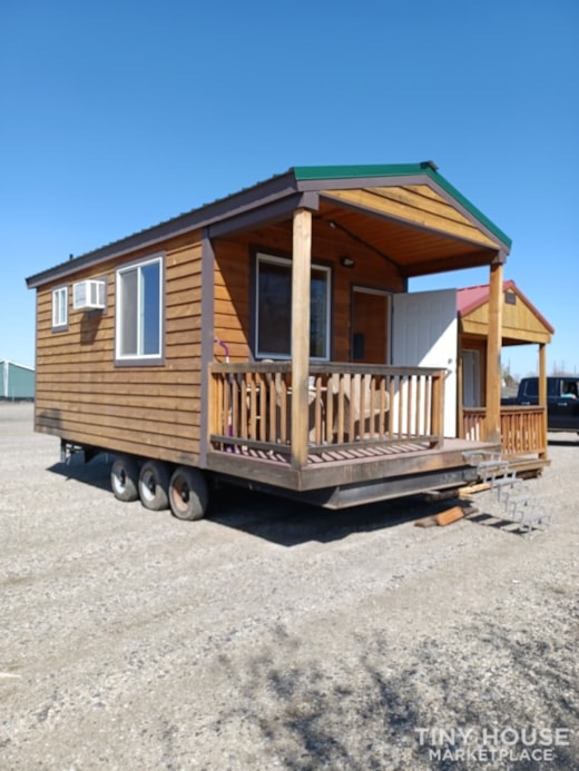 Portable Cedar Cabin with Addition