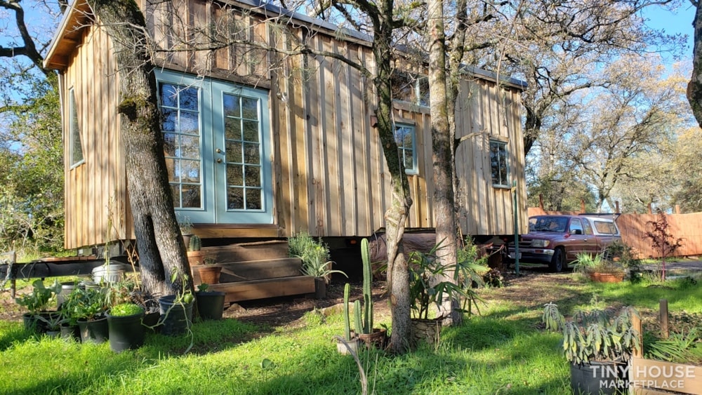 Rustic self-sufficient 31' handmade redwood tiny house - Image 1 Thumbnail