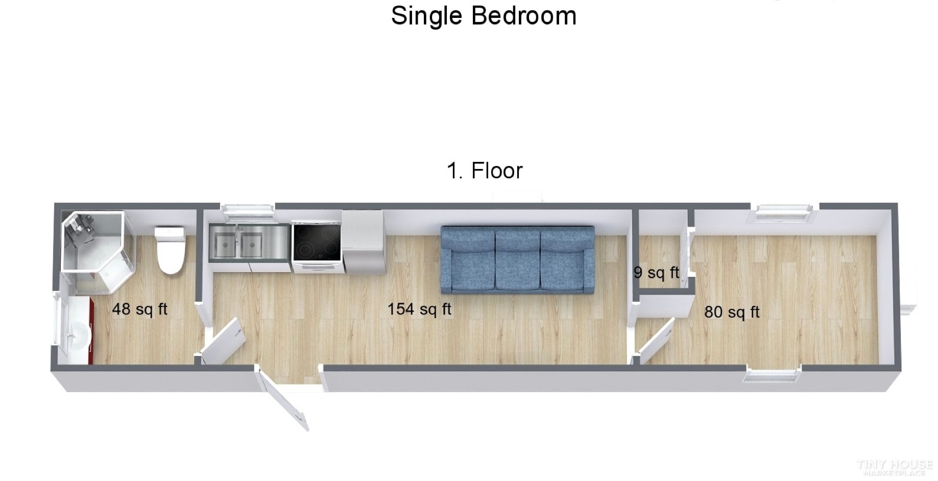 single shipping container home plans