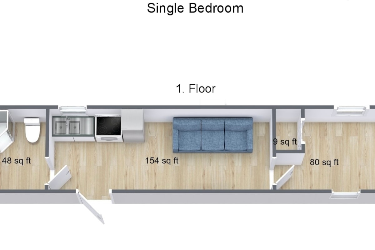 Shipping Container Tiny Home - Image 1 Thumbnail