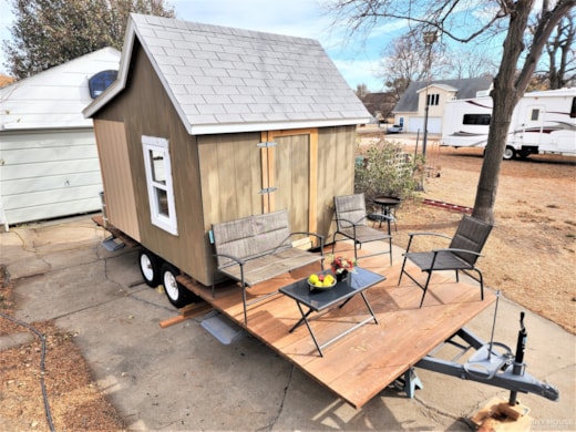 Tiny house on solid 24 foot trailer with deck - Excellent Condition