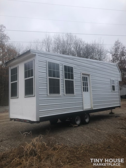 Tiny house shell great starter home on real 26 x 8 trailer 