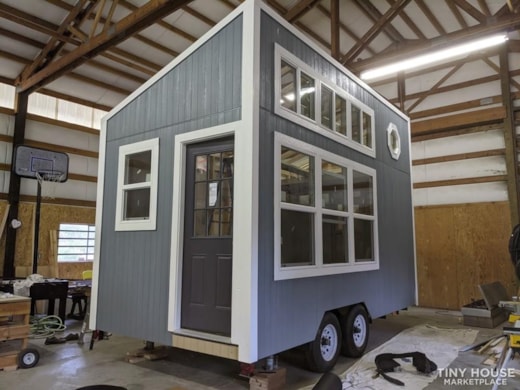 Tiny House Shell on Wheels - A tiny home with a big view - SOLD