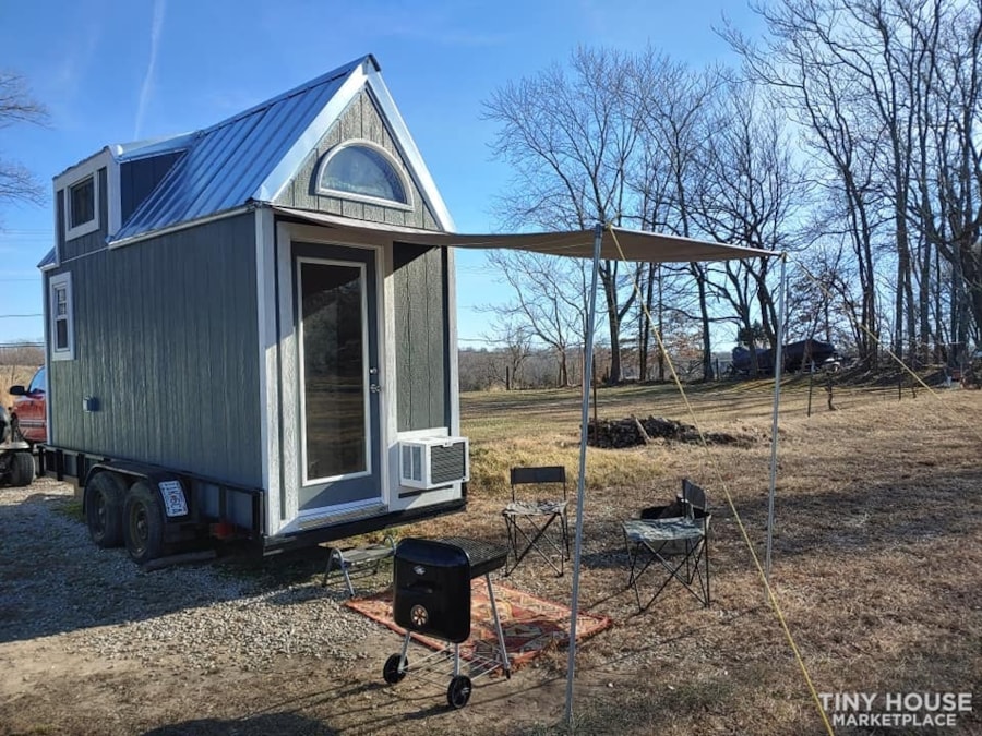 Custom Tiny house on Trailer with loft, Flush toilet, & Awning for Outdoor Life - Image 1 Thumbnail