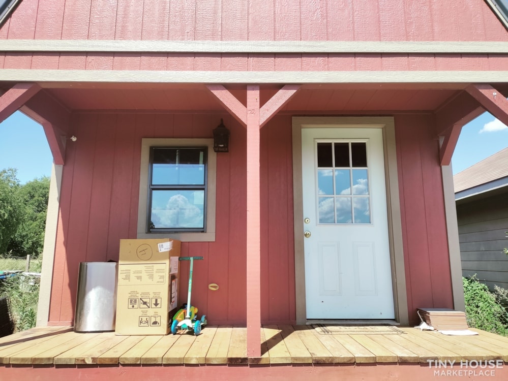 UNFINISHED 14'x30' Lofted Barn Style Cabin Shed Tiny Home - Image 1 Thumbnail