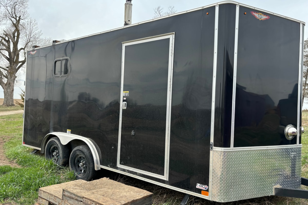 USED 8x16 Converted Cargo Trailer Tiny House - Image 1 Thumbnail