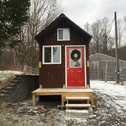 SOLD Winter Ready 8.5 x 24 Tiny Home with porch - Image 2 Thumbnail