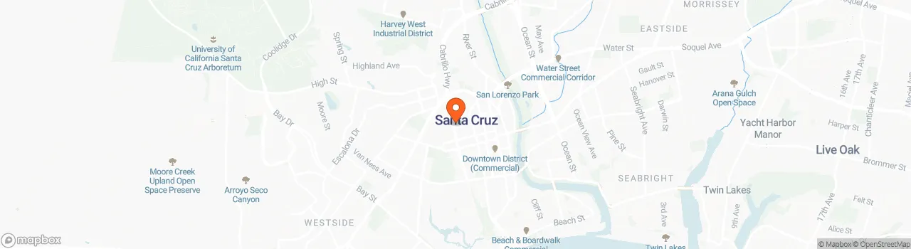 Map location for 2023 SantaCruzTinyHomes