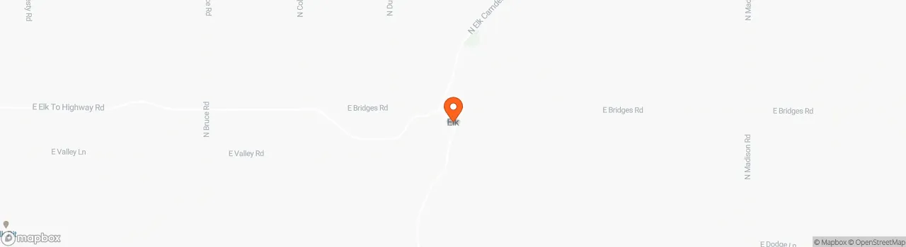Map location for Tiny home in Elk, Washington