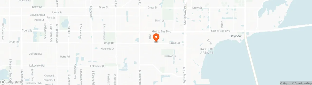 Map location for Tiny house in mobile home park in clwtr fl