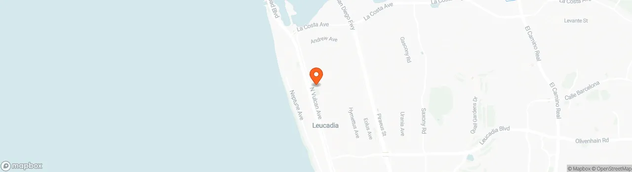 Map location for Tiny home in Encinitas 