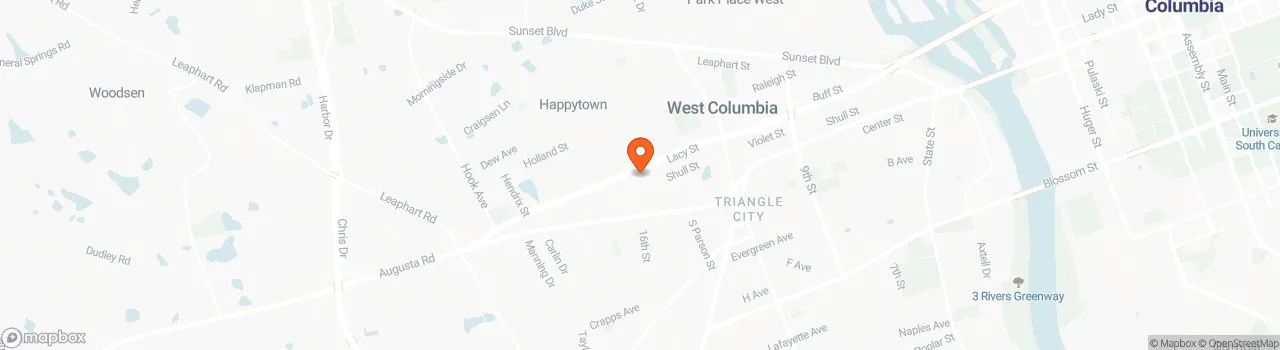 Map location for Beautiful tiny home in small, friendly community, West Columbia, SC